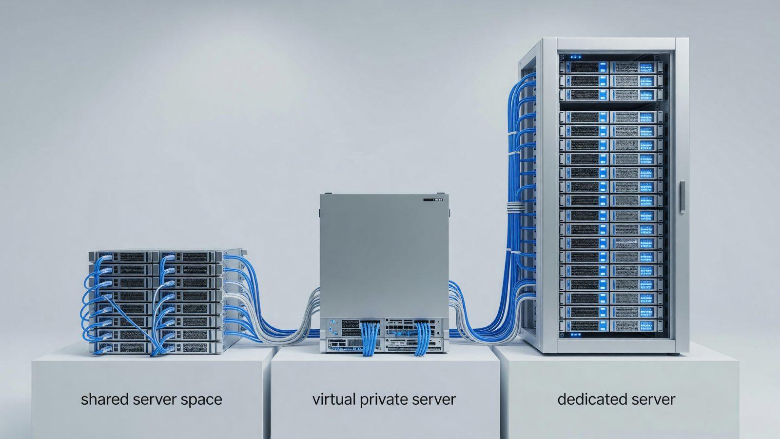 Shared hosting, VPS sau server dedicat: ce alegi