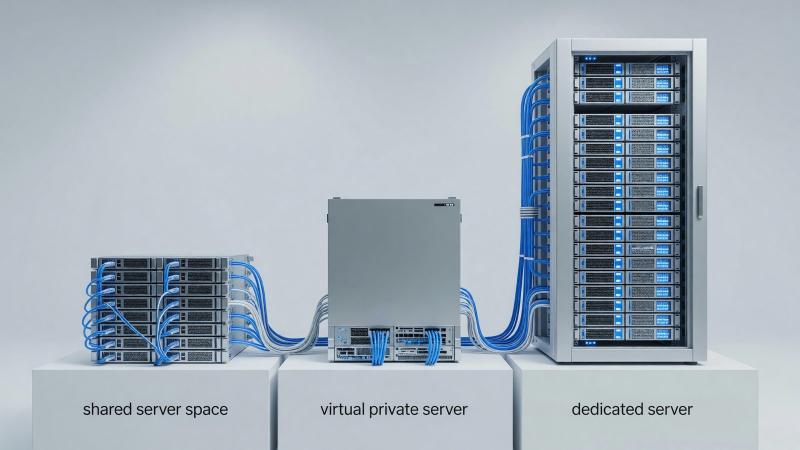Shared hosting, VPS sau server dedicat: ce alegi